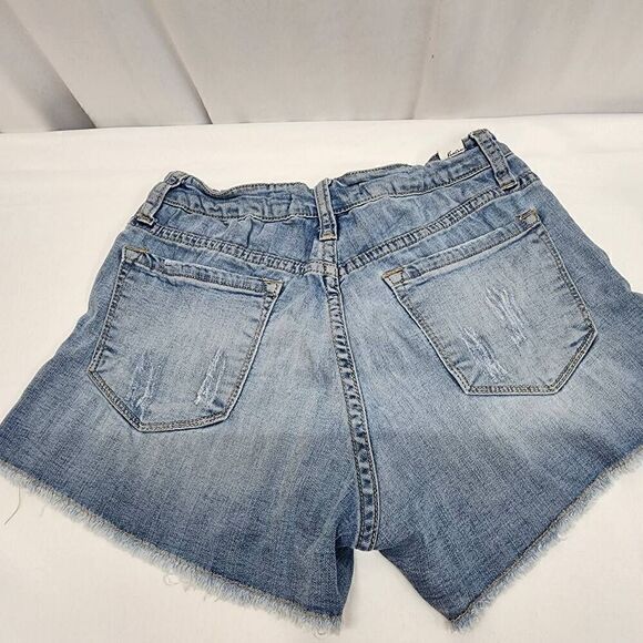 KanCan Cutoff Distressed Denim Women's Jean Shorts Size 5 - Picture 2 of 8